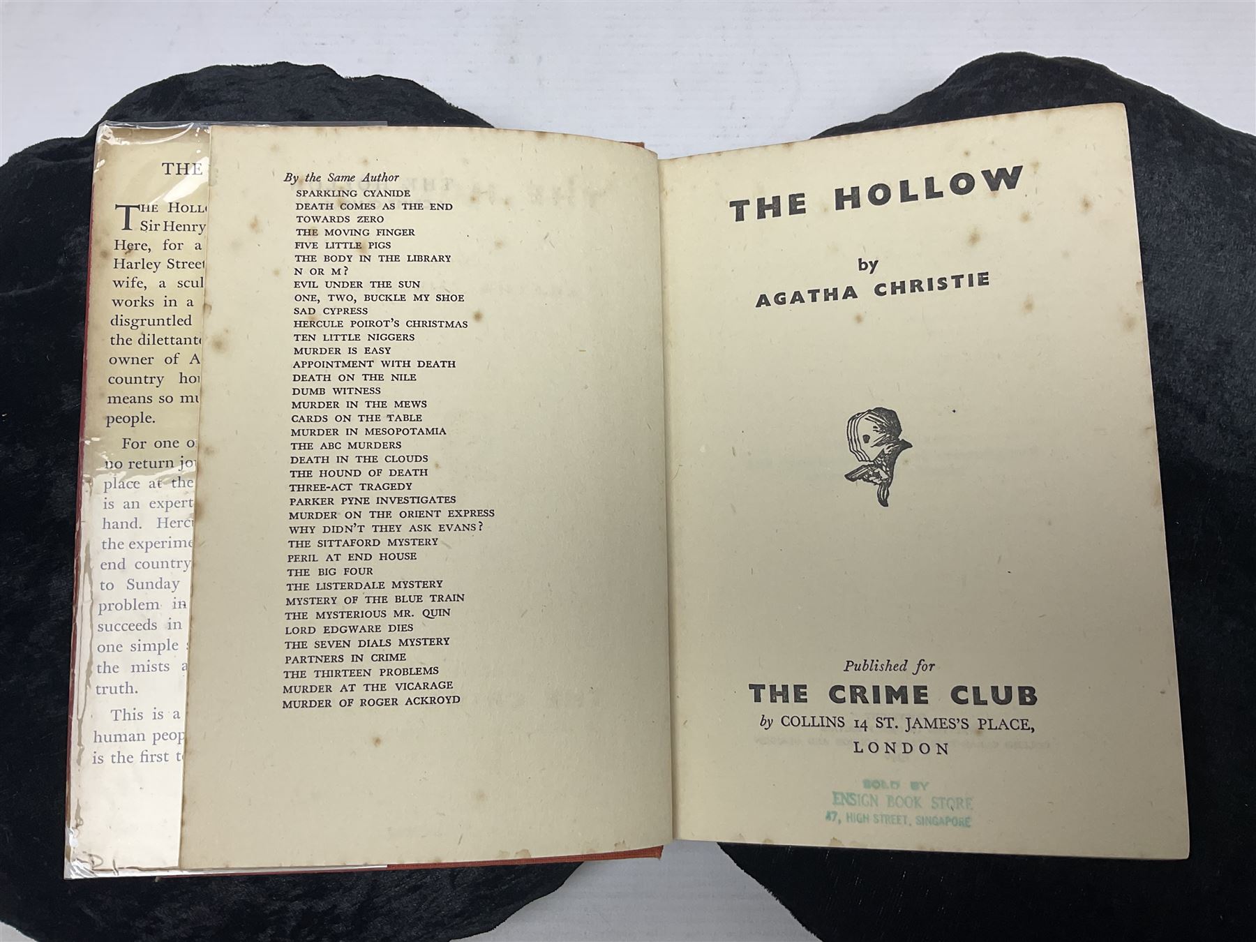 Six Collins Crime Club Agatha Christie novels, including Elephants can Remember, Nemesis, Sleeping Murder, etc together with Agatha Christie; The Hound of Death Odhams Press, all first editions 