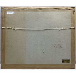 John Charles Moody (British 1884-1962): Castle on the Hill, watercolour signed 35cm x 45cm