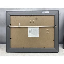 George Drury (British 1950-): 'Lulworth and White Heather II off Cowes 1927', oil on board signed, titled verso 29cm x 38cm 