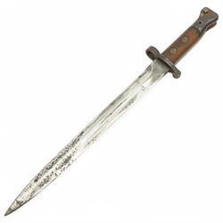 British 1888 pattern bayonet by Wilkinson London with VR cipher and (18)99 with scabbard 