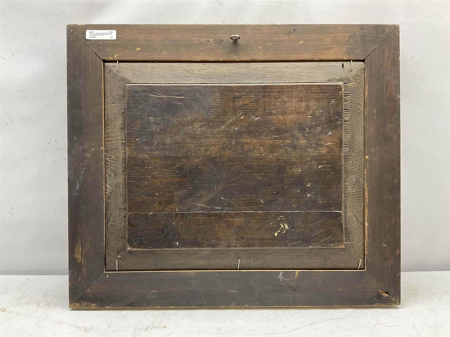 Circle of Jan Jacob Coenraad Spohler (Dutch 1837-1923): Skating on the River, oil on panel bears signature 37cm x 46cm