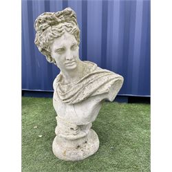 Large composite stone classical bust  - THIS LOT IS TO BE COLLECTED BY APPOINTMENT FROM DUGGLEBY STORAGE, GREAT HILL, EASTFIELD, SCARBOROUGH, YO11 3TX