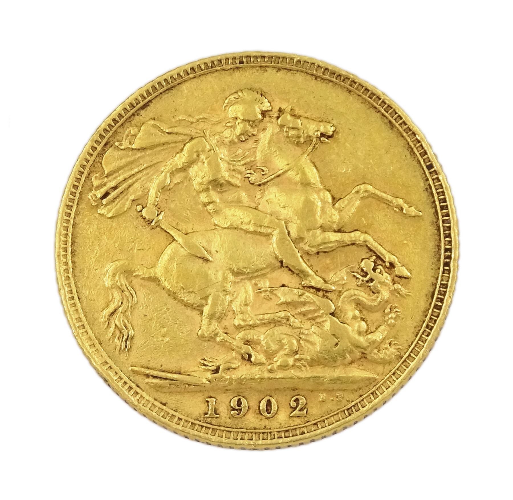 King Edward VII 1902 gold full sovereign coin