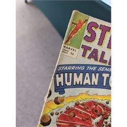 Fifty-six Marvel Silver Age 'Strange Tales' comic books, spanning years 1959-1966, comprising issues #68, #91, #94, #96, #100, #101, #106, #108, #113, #115, #116, #119, #121, #122, #124-#149, including some duplicates