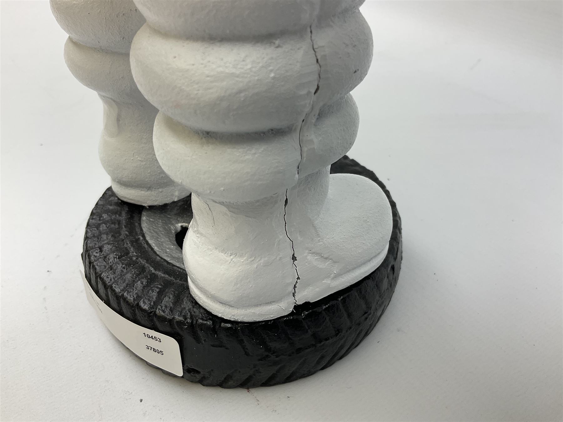 Cast iron Michelin man figure, H38cm