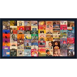 Large quantity of vinyl records including 'Nat King Cole Melody Mile', various other Nat King Cole, 'Magic Mandolins The Geoff Love Mandolins', 'The Best Of Peggy Lee' etc; 'Bing Crosby A Christmas Toast', 'At the Jazz Band Ball with Eddie Condon and his Orchestra', 'Anne Shelton I'll Be Seeing You' etc,  'The Very Best of Nat King Cole', 'Isn't it Heavenly Joe Loss and his Band 1933-1934', 'Sentimentally Yours Al Bowlly', 'Johnny Mercer Sings Johnny Mercer', 'Billy Cotton and his Band Somebody Stole My Gal' etc; 'Ray McKinley Class Of 49', 'The Boyd Raeburn Orchestra Experiments In Big Band Jazz 1945', 'The Golden Age Of Felix Mendelssohn's Hawaiian Serenaders', 'Scott Wood & His Six Swingers 1935:1936' etc, 'Van Phillips and His Band 1928-1934', 'Great British Dance Bands Play Jerome Kern 1926-46', 'The Golden Age of Noel Gay', 'Dancing The Night Away', 'Nat King Cole Thank You, Pretty Baby', 'Alice Faye In Hollywood (1934-1937)' etc,  'June Christy Recalls Those Kenton Day', 'Doris Day Whatever Will Be, Will Be', 'Keely Smith I wish you Love', 'Rosemary Clooney with orchestra arranged and conducted by Nelson Riddle', 'Zing! Ross Mitchell, His Band And Singers', 'The Glenn Miller Story' etc,  approximately 450