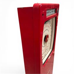 British Automatic Co. Ltd. - mid-20th century coin operated automatic weighing scales, in red finish