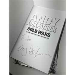 Mostly signed book relating to climbing or mountaineering including 'Hanging On' by Martin Boysen, 'One Day As A Tiger' by John Porter, 'Toughing It Out' by David Hempleman-Adams, 'The White Line' by Andy Cave etc (6)