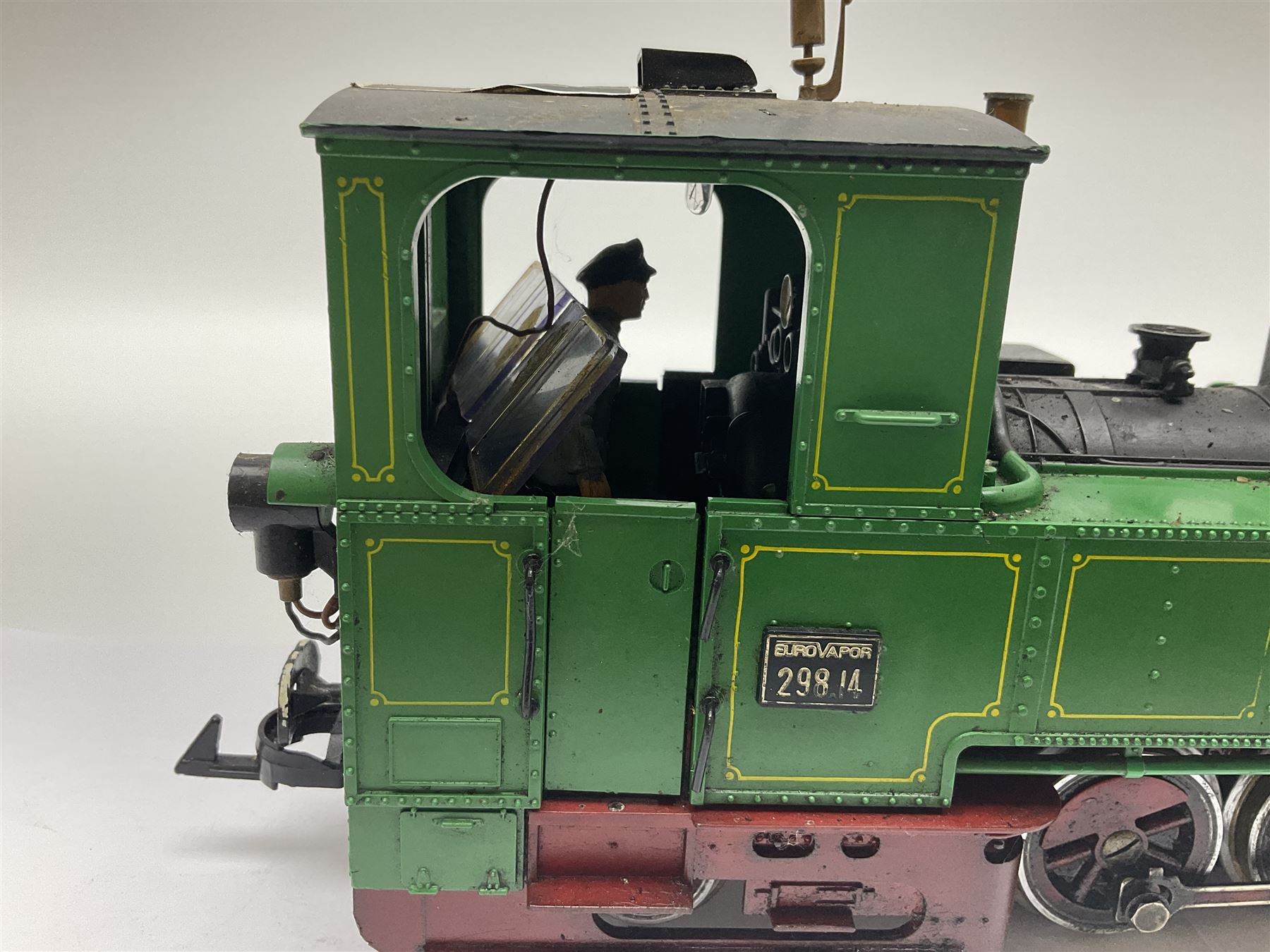 LGB (Lehmann Gross Bahn) G scale, gauge 1 0-6-2 tank locomotive in green and black livery, numbered 298.14 to cab, unboxed