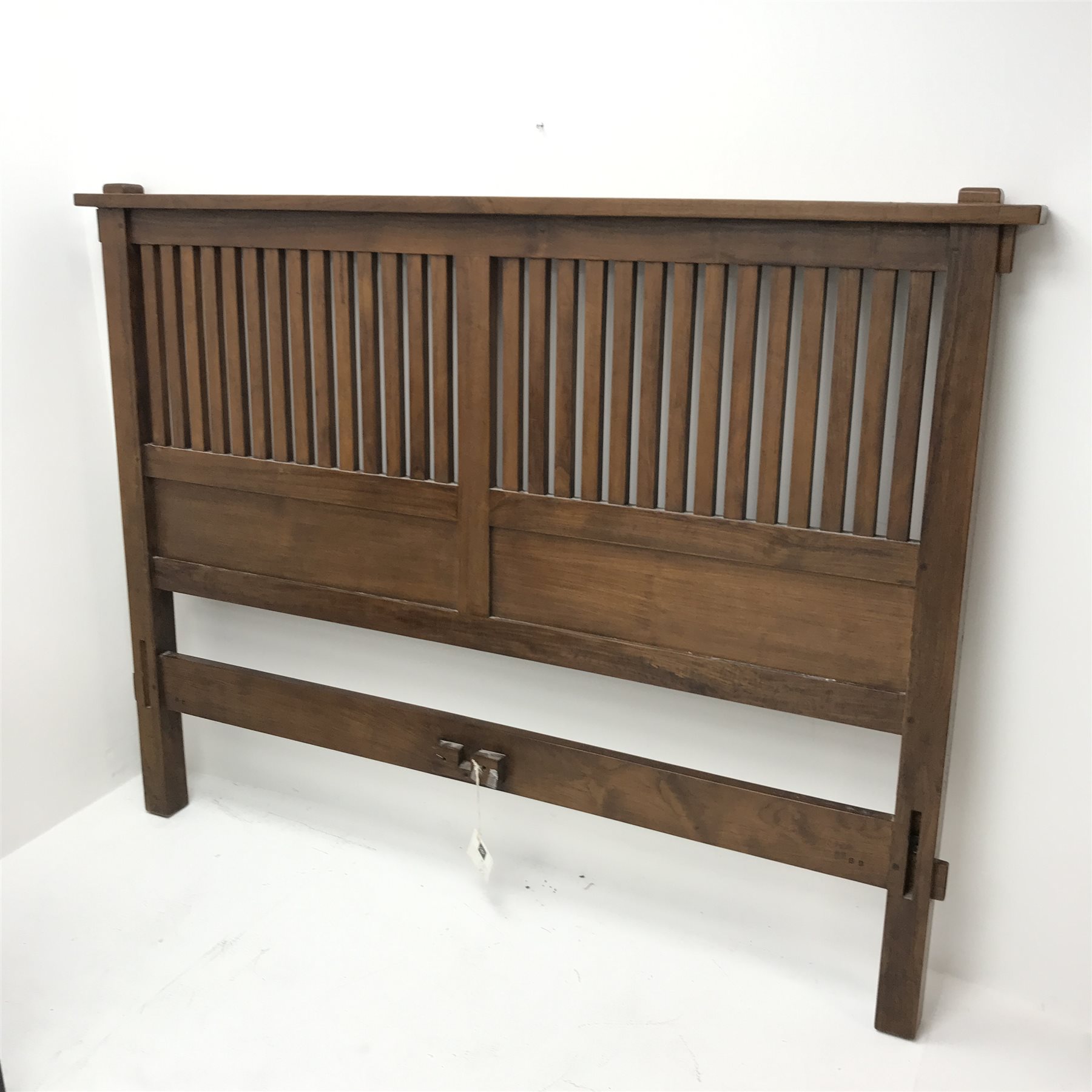 Chestnut wood headboard, W175cm, H133cm The Furnishings Sale