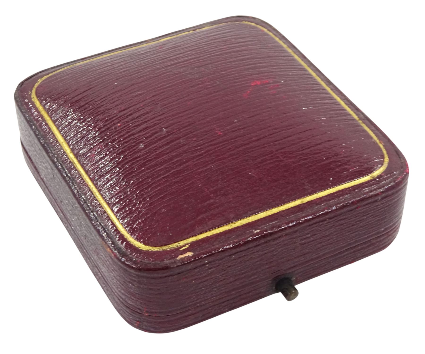 Edwardian 15ct gold pearl flower brooch, with detachable pendant setting, in fitted velvet and silk lined box