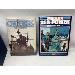 Twenty-seven books of maritime and naval interest including Archibald: The Fighting Ship in the Royal Navy; Chant: The History of the World's Warships; Groner: German Warships 1815-1945; books on seapower, destroyers, battleships, cruisers, seamanship etc