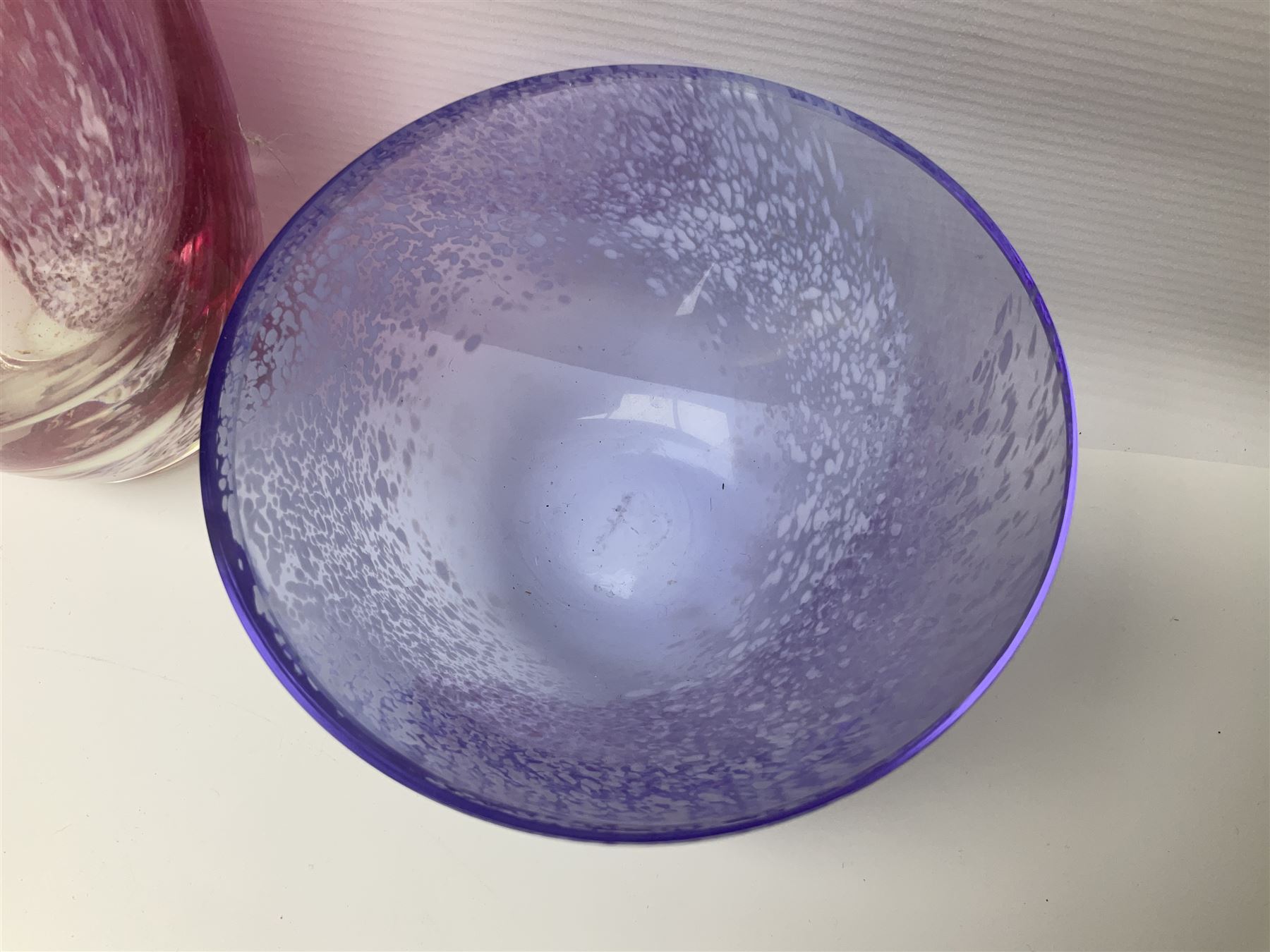 Collection of Caithness glass vases and dishes, to include mottled and swirl designs,  largest 20cm (23)