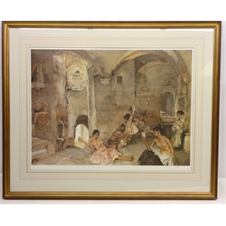  'Symposium at Lucenay', limited edition chromolithograph No.27/850 after Sir William Russell Flint (Scottish 1880-1969) pub. Michael Stewart Fine Art with blind stamp 52cm x 70cm  