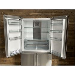 Sharp SJ-F1526E01 side by side fridge freezer, 90cm