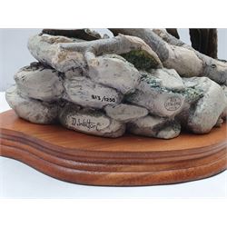 Limited edition Border Fine Arts figure 'The Last Look', depicting a fox upon naturalistic base, by David Walton, signed and impressed 1994, no.813/1250, model BFA204, on wooden base 