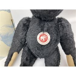 Steiff 'Leo the 1912 Titanic Mourning Bear', in black mohair with tag, limited edition no. 605, with original certificate and box