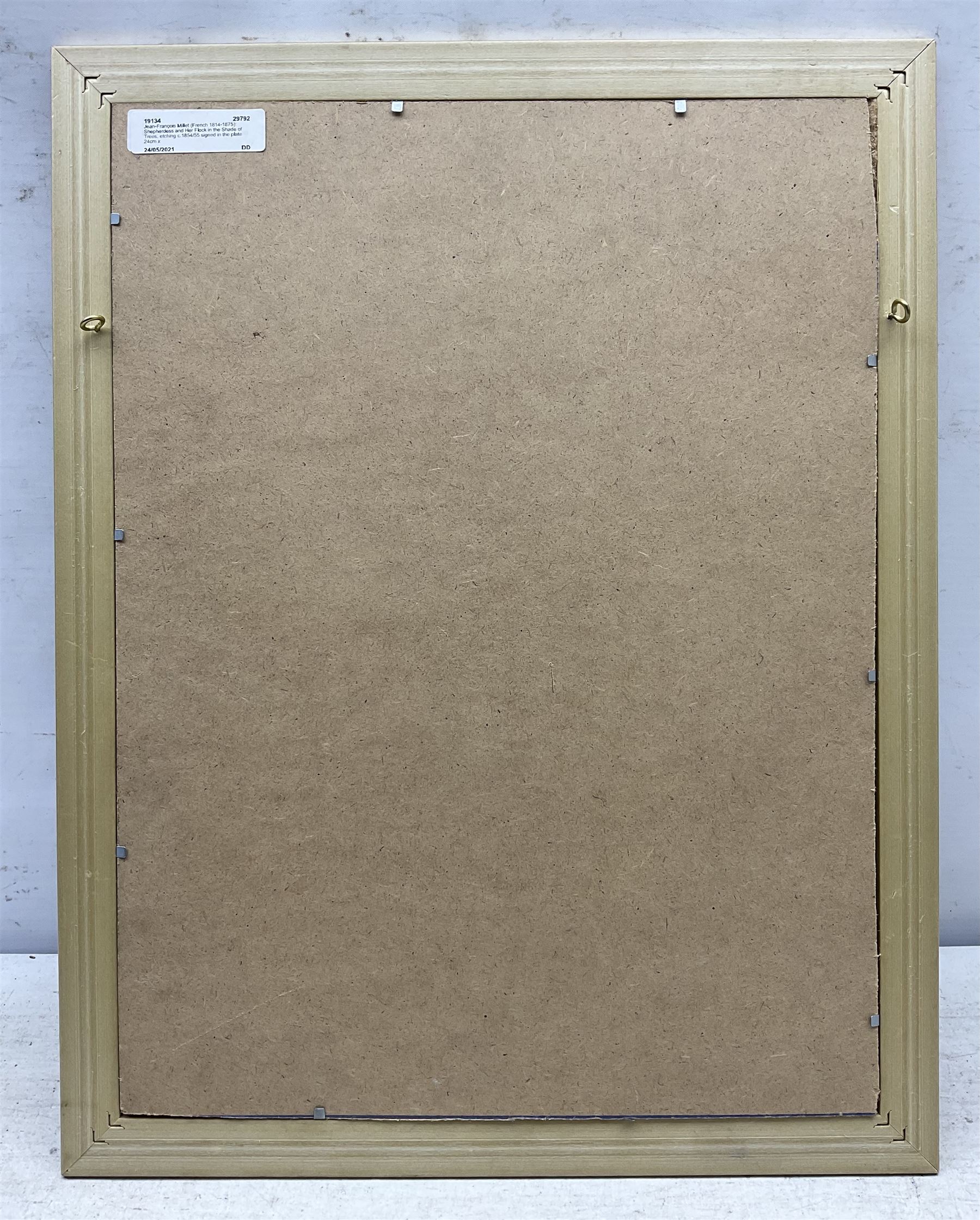 Jean-François Millet (French 1814-1875): Shepherdess and Her Flock in the Shade of Trees, etching c.1854/55 signed in the plate 24cm x 18.5cm
Provenance: private collection, purchased David Duggleby Ltd 18th June 2021 Lot 170