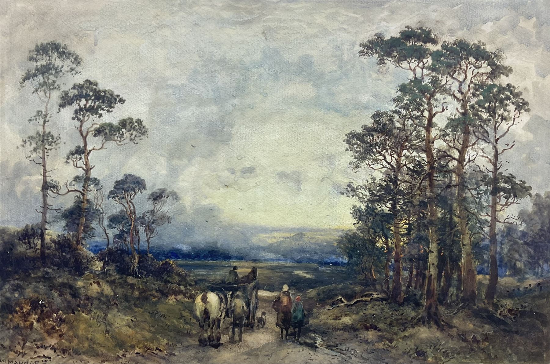William Manners (British 1860-1930): Homeward Bound, watercolour signed 30cm x 45cm