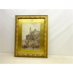  Paul Marny (French/British 1829-1914): 'AlenNormandy', watercolour signed and titled 45cm x 30cm  
