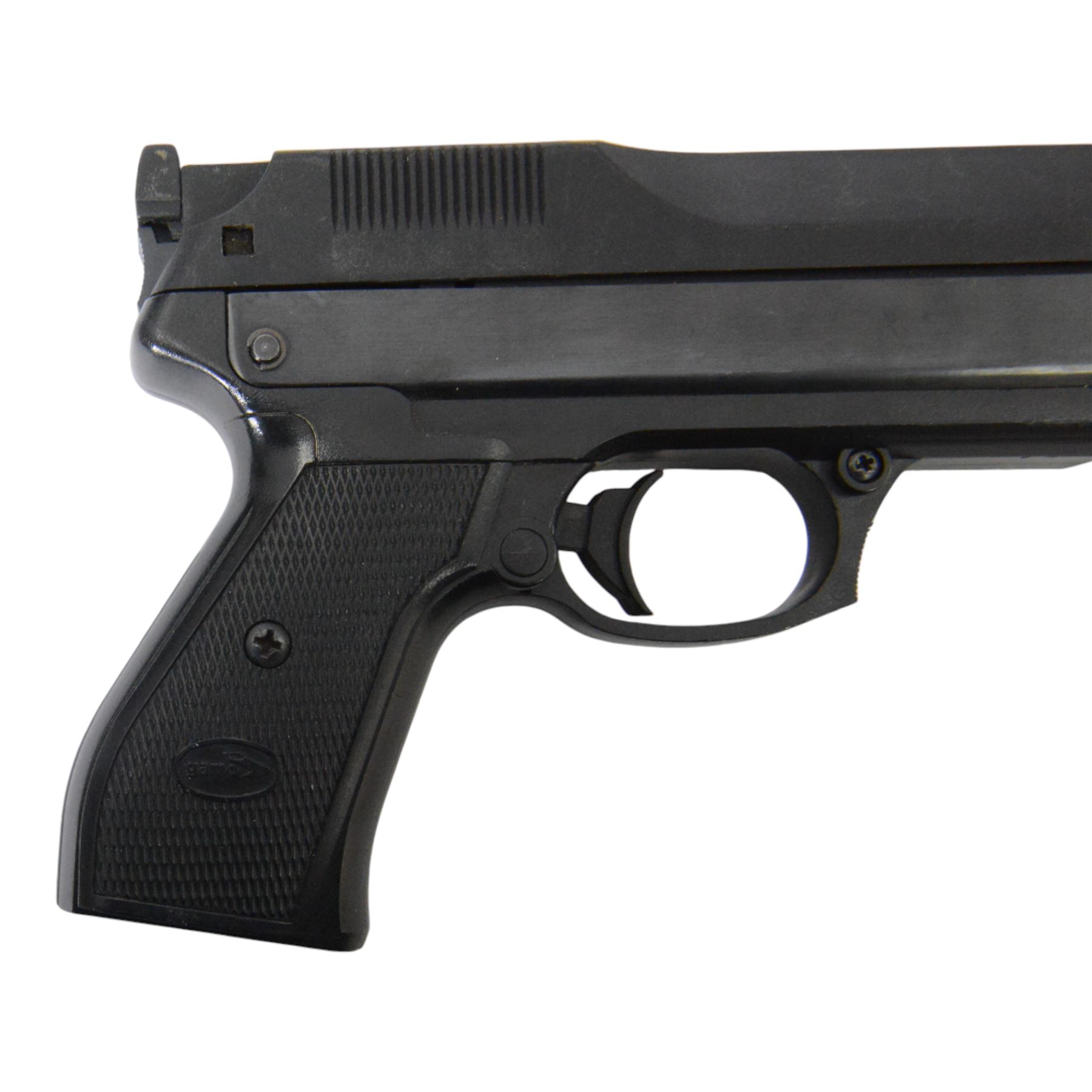 Walther CP99 air pistol, serial no J50295837,  together with Grizzly Win Mag Jr. air pistol and one other air pistol 