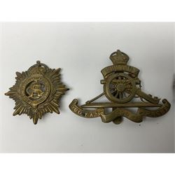 Twenty-seven military metal cap badges including Royal tank Corps, Reconnaissance Corps, Royal Armoured Corps, Royal Corps of Signals, Womens Army Auxiliary Corps, Queen Mary's Army Auxiliary Corps, Auxiliary Territorial Service,  Royal Engineers, REME, Army physical Training Corps etc 