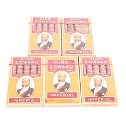 King Edward Imperial cigars, five packs sealed