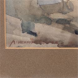 Alfred Heaton Cooper (British 1863-1929): 'The Quayside at Staithes', watercolour signed, titled on printed label verso 38cm x 56cm 
Provenance: with The Heaton Cooper Studio, label verso