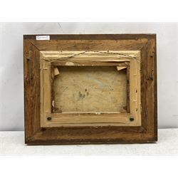 Augustus William Enness (British 1876-1948): Henrietta Street East Cliff Whitby and Driving Sheep on a North Yorks Moorland Track, pair oils on canvas one signed the other signed with initials 24cm x 34cm (2)