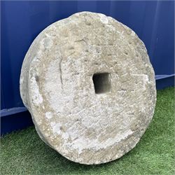 19th century sandstone grinding wheel - THIS LOT IS TO BE COLLECTED BY APPOINTMENT FROM DUGGLEBY STORAGE, GREAT HILL, EASTFIELD, SCARBOROUGH, YO11 3TX