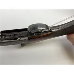 Very fine Westley Richards 12-bore side-by-side double barrel boxlock ejector live pigeon sporting gun, c1910, very heavy and thick 76.5cm blued tightly choked barrels with 2.5