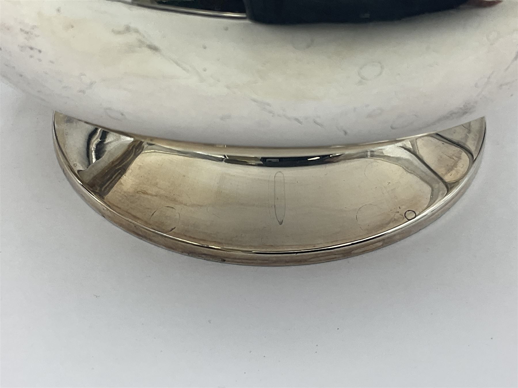 1920s five-piece silver tea service, comprising teapot, coffee pot, hot water pot, twin handled open sucrier and milk jug, each of squat circular form with shaped rim, the teapot, coffee pot and hot water pot each with ebonised handle and finial, the sucrier and milk jug with acanthus capped scroll handles, all upon circular foot, hallmarked R F Mosley & Co, Sheffield 1926 & 1927, tallest H24cm