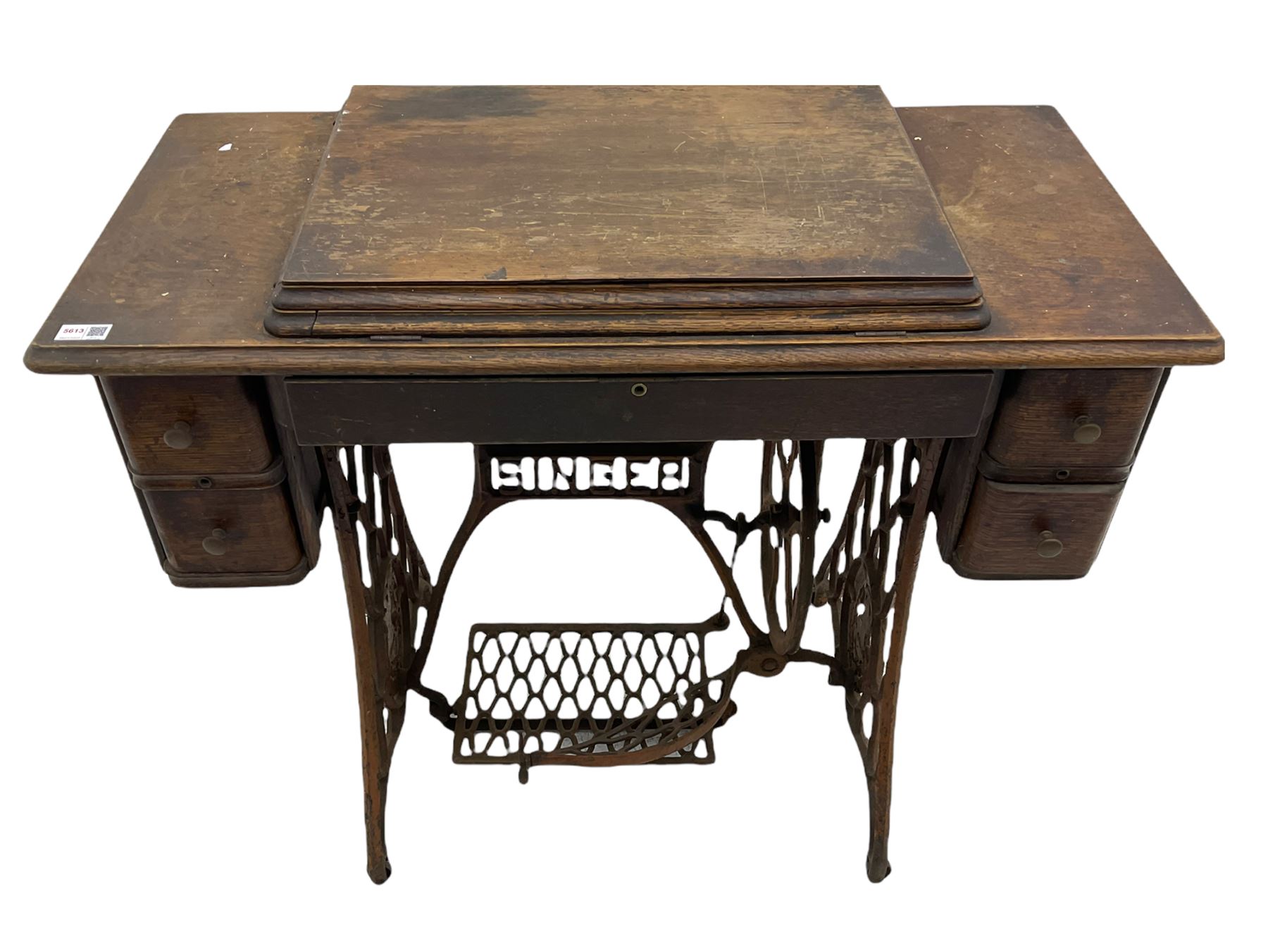 Singer treadle sewing machine and table top sewing machine (2)