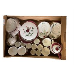 Wedgwood Mayfield pattern tea and dinner, including teapot, dinner plates, cups and saucers coffee cans etc, in three boxes  