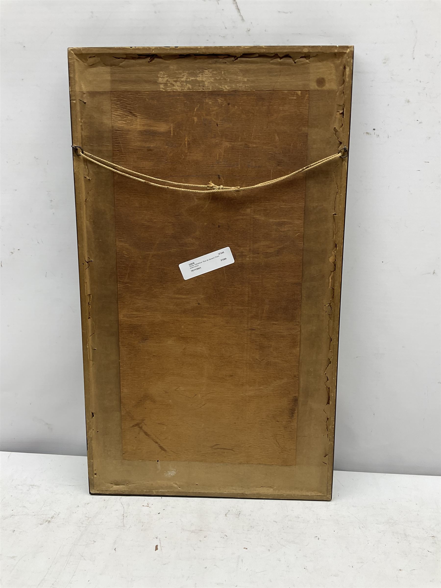 Sheila Macleod Robertson (British 1927-): 'Rue de Severin Paris', watercolour signed and titled 26cm x 14cm