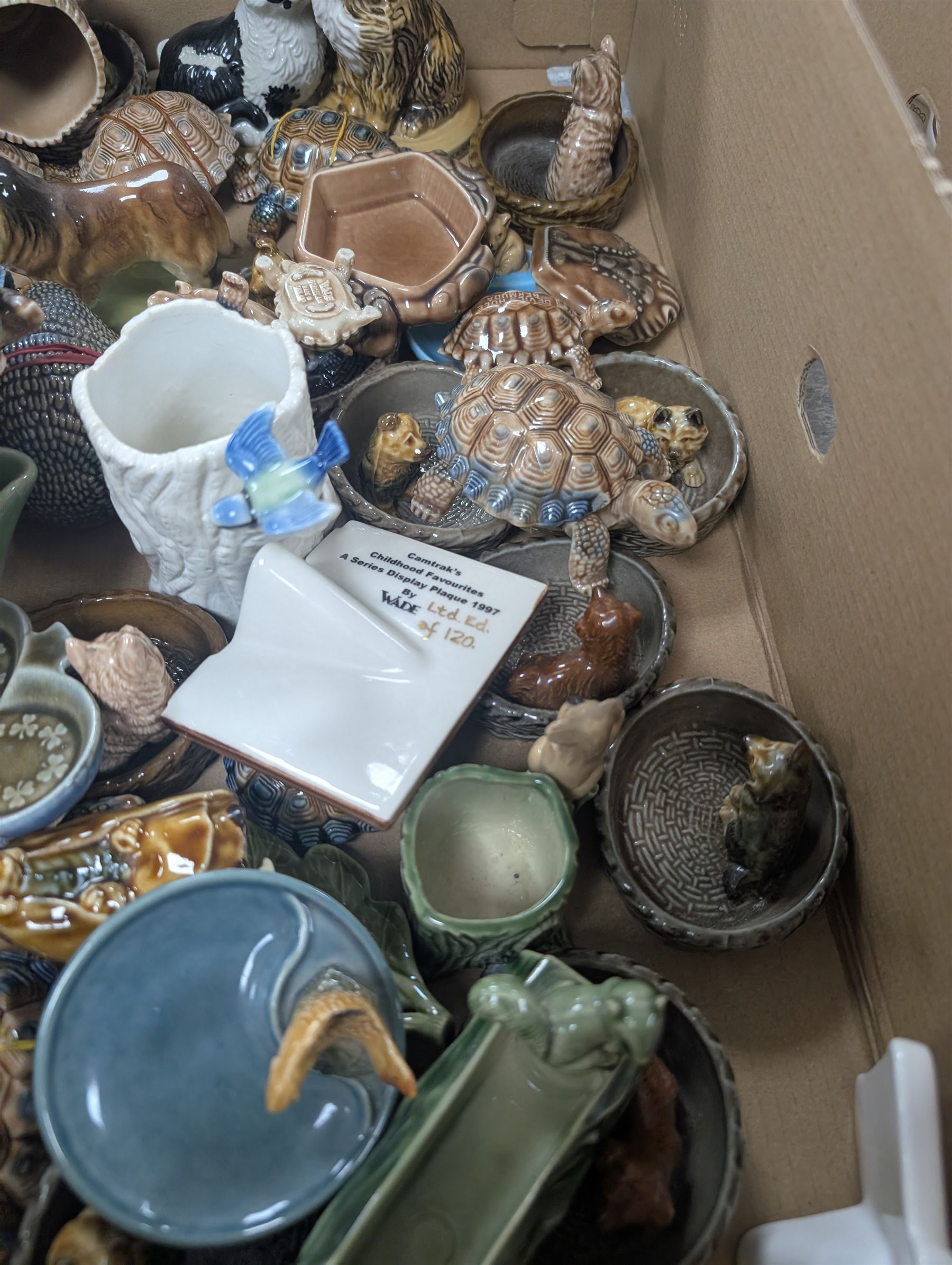 Wade trinket dishes and boxes, animal figures, etc