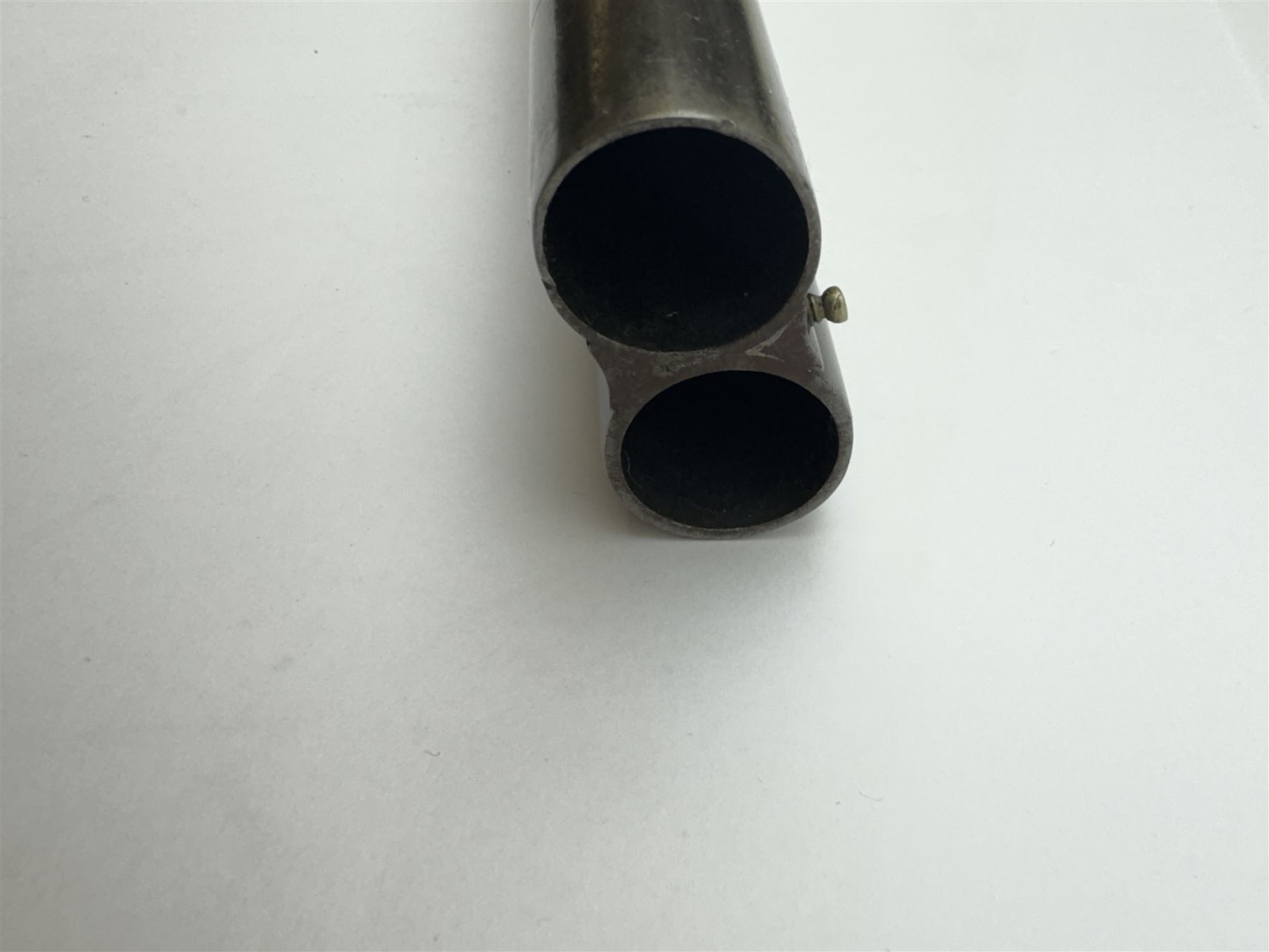 SHOTGUN CERTIFICATE REQUIRED - English 12-bore double trigger side by side double barrel shotgun serial no. 147696 