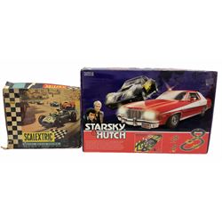 Scalextric - Marks & Spencer Starsky & Hutch set with '76 Gran Torino and Chevrolet Corvette cars, boxed; an earlier Tri-ang Scalextric 'Set 30' Model Motor Racing set containing Lotus and Cooper racing cars with controllers, track, figures and instruction pack, boxed; and a Scalextric catalogue Fifth edition c1964