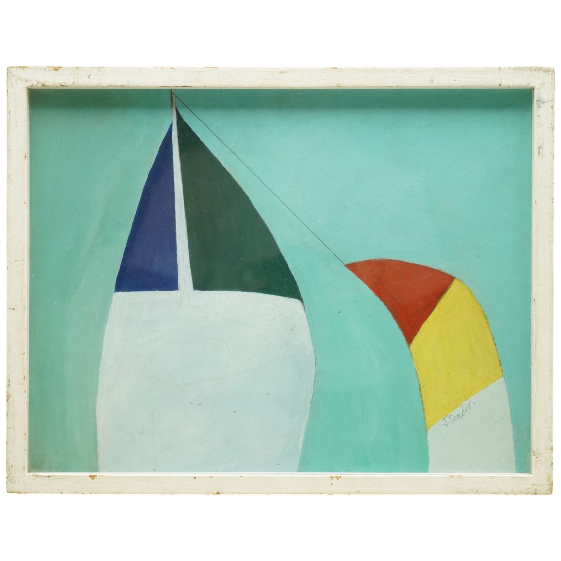 Jack Pender (Newlyn School 1918-1998): 'Fastnet', acrylic on board signed, inscribed and dated '79 verso, together with exhibition catalogue 30cm x 40cm
Provenance: Exh. Belgrave Gallery 1990, illustrated on page 25 of the exhibition catalogue