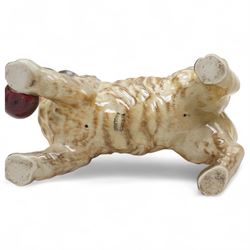 Six Beswick dogs comprising St Bernard No.2221, Greyhound No.972, Alsatian No.969. Whippet No.1786B, Cairn No.1055A and Retriever No.1855, two Beswick foxes and a harnessed horse