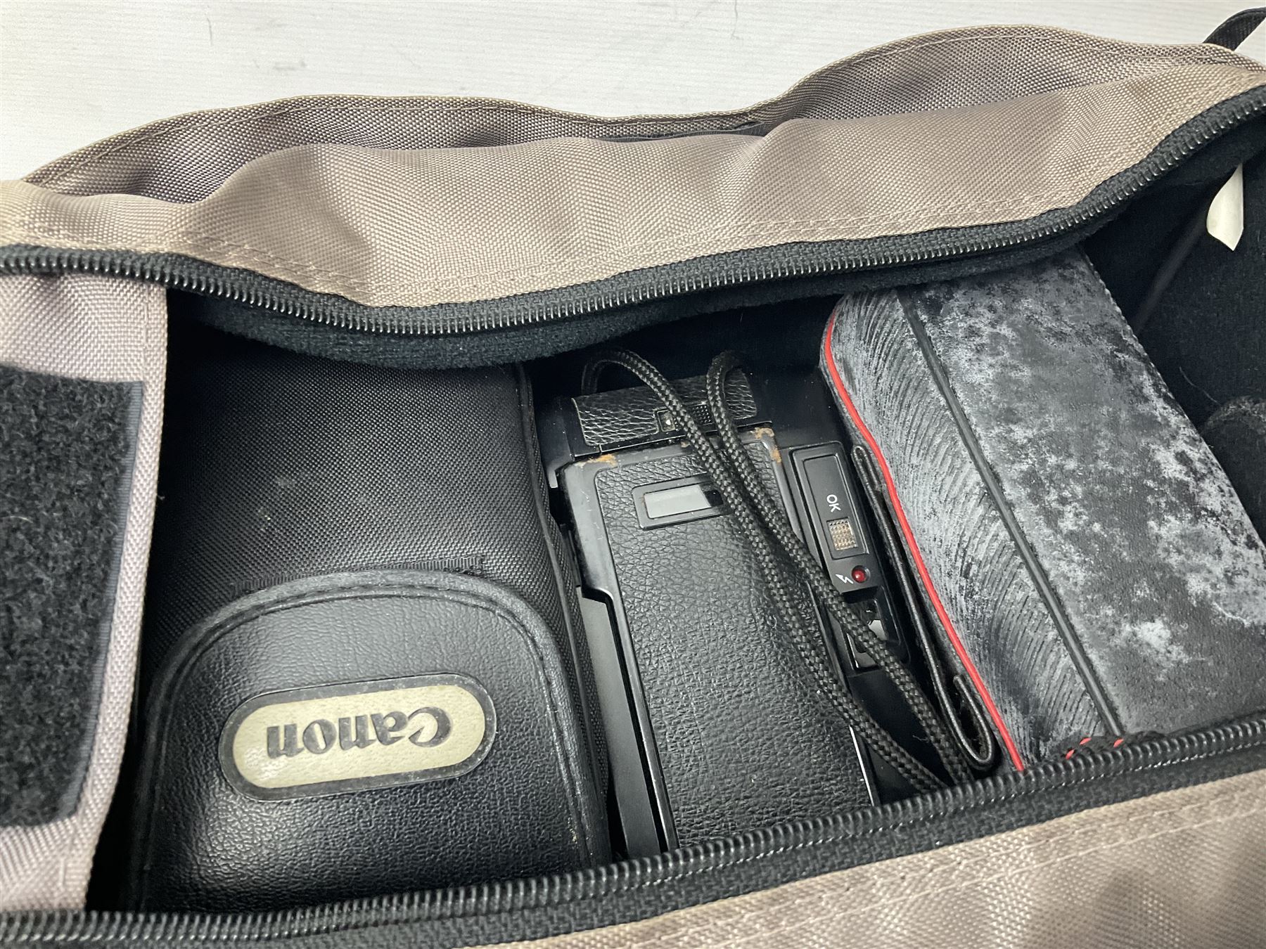 Collection of cameras and equipment, to include Boots comet 404 - X, Kodak DC25, Pentax ESPIO 90MC, olympus XA1, Kodak instamatic camera, tripods, cases, etc 