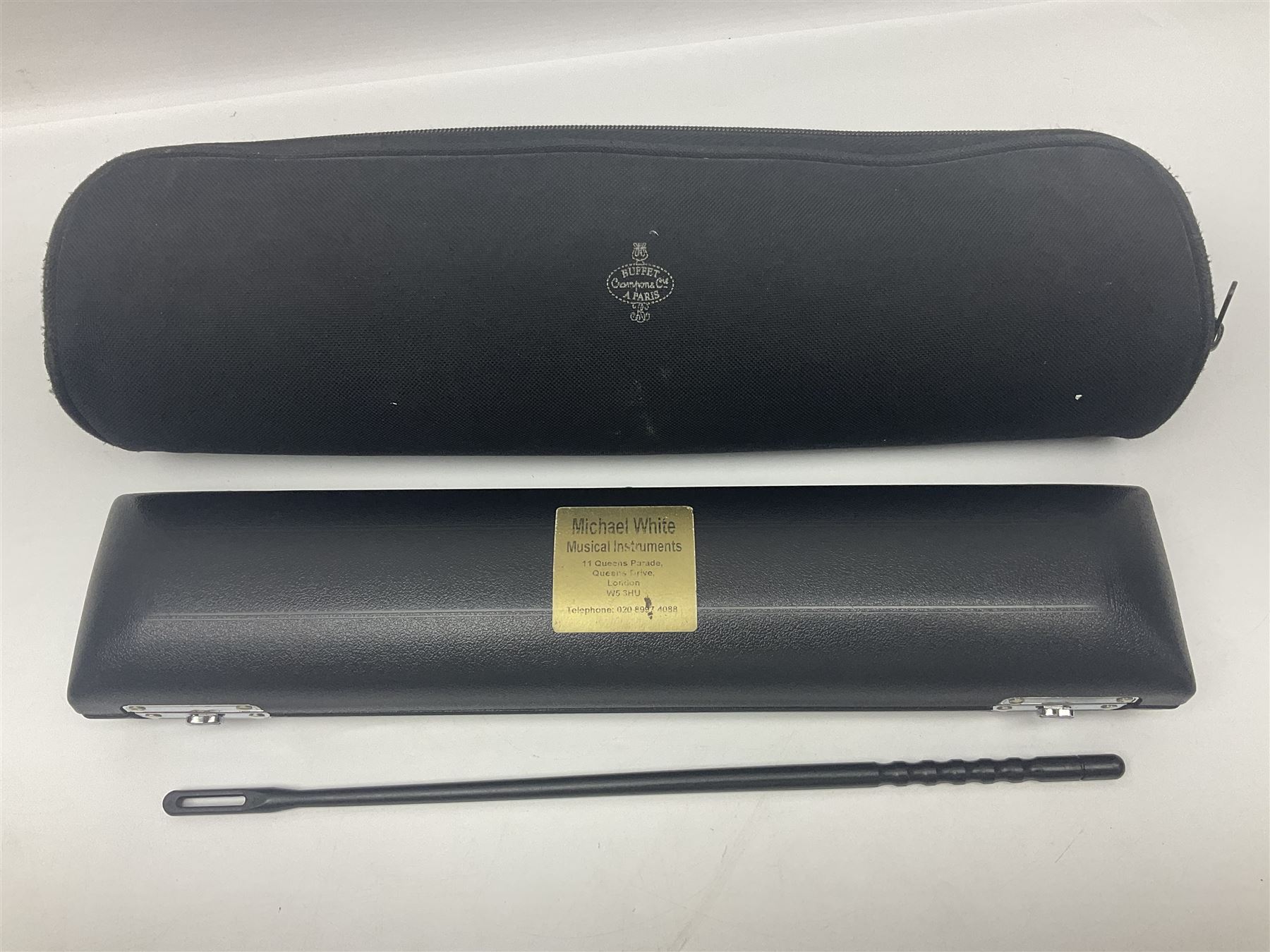 Buffet Crampon & Co Cooper Series II silver plated flute, serial no.020804739; in fitted hard case and outer carrying case