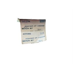 Stonehill Furniture (SF) Ltd - mid-20th century teak sideboard, rectangular topover three drawers, two cupboard doors and fall-front drinks cupboard, raised on square tapering supports