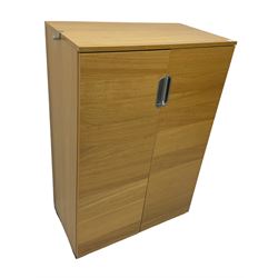 IKEA Galant light oak two door office cabinet