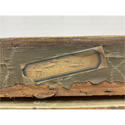 Attrib. David Jagger RP ROI (British 1891-1958): Male Nude Hanging Drapery, oil on canvas laid on board unsigned, partial original title label and with later inscriptions verso 74cm x 33cm 