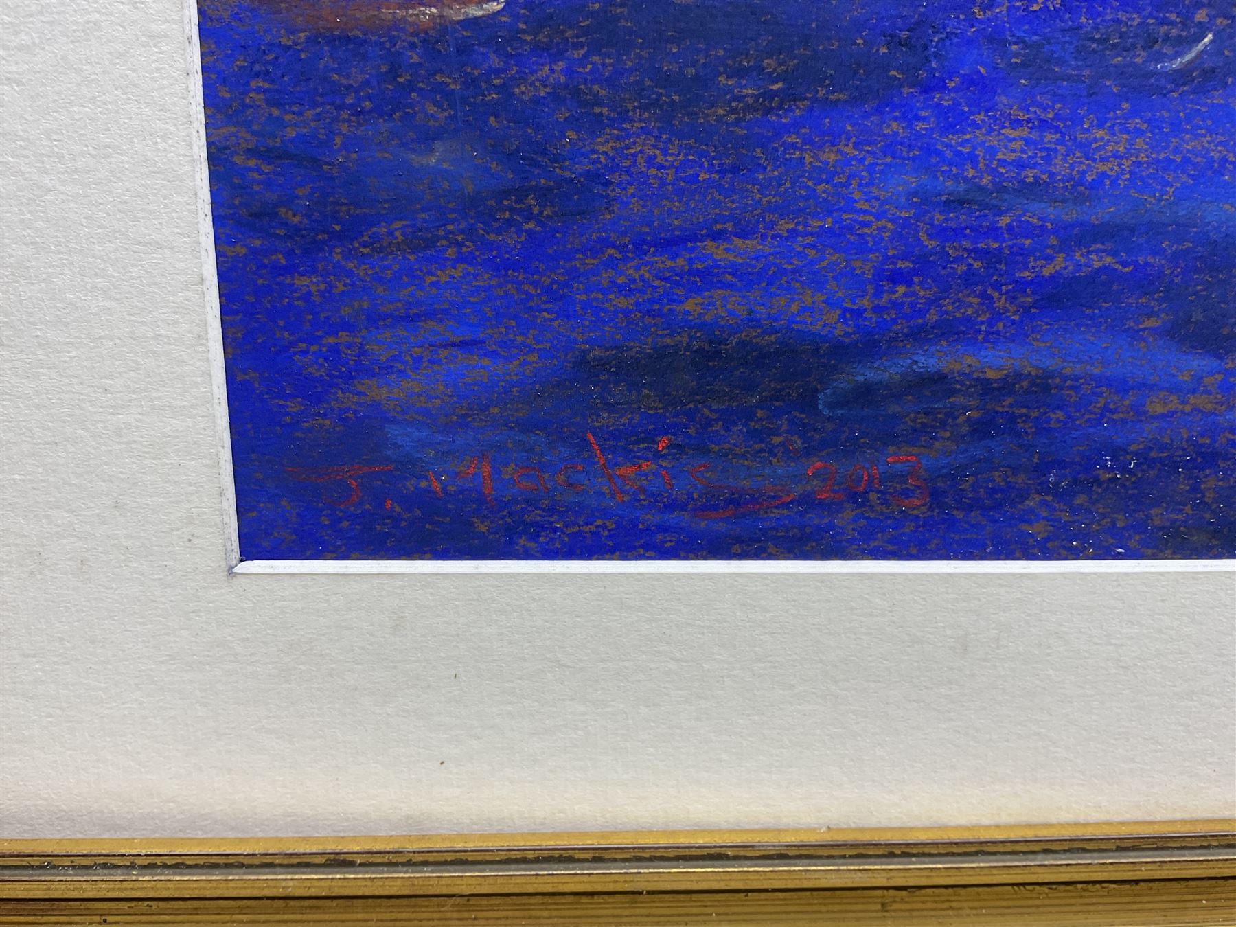 John Mackie (Scottish 1953-): Venice by Night, pastel signed and dated 2013, 57cm x 77cm