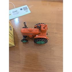 Three Dinky Toys diecast vehicles, comprising Field Marshall Tractor no. 301, Shell BP Fuel Tanker no. 944 and Snow Plough no. 958, all boxed