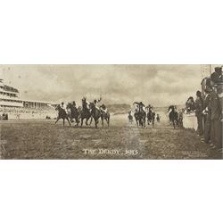 J Woodland Fullwood (British 20th Century Photographer): 'The Epsom Derby 1913', period photograph 32cm x 55cm 
Notes: Photograph taken before suffragette Emily Davison ran onto the course 