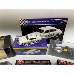 Fourteen modern die-cast models by Brumm, Atlas Editions, Heritage, Spark, Lledo etc; all boxed; and quantity of unboxed and playworn models by MOY, Days Gone etc