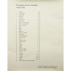 After Joan Miro (Spanish (Catalan) 1893-1983): Composition - Yellow Hand & Green Feet, pair colour lithographs pub. Derriere Le Miroir c.1956, 38cm x 27cm (2)